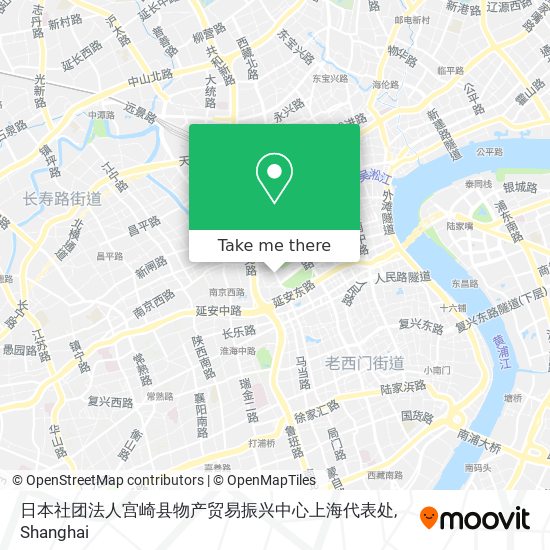 日本社团法人宫崎县物产贸易振兴中心上海代表处 map