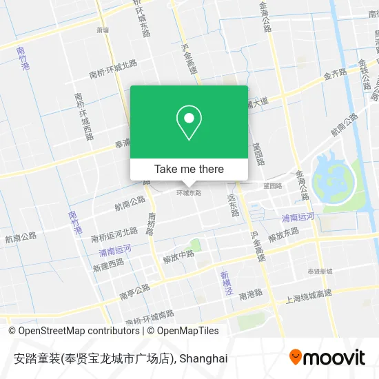 安踏童装(奉贤宝龙城市广场店) map