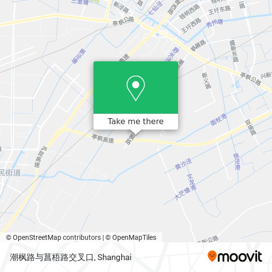 潮枫路与菖梧路交叉口 map