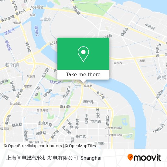 上海闸电燃气轮机发电有限公司 map