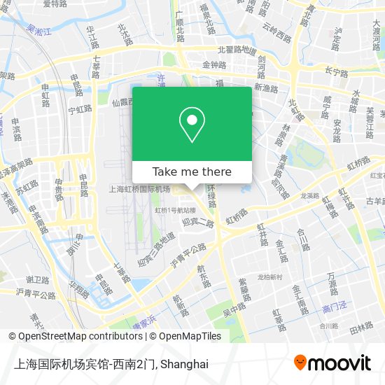 上海国际机场宾馆-西南2门 map