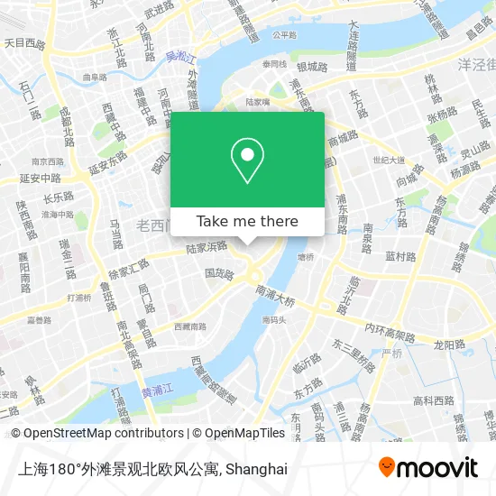 上海180°外滩景观北欧风公寓 map