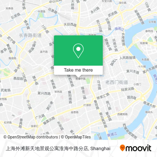上海外滩新天地景观公寓淮海中路分店 map