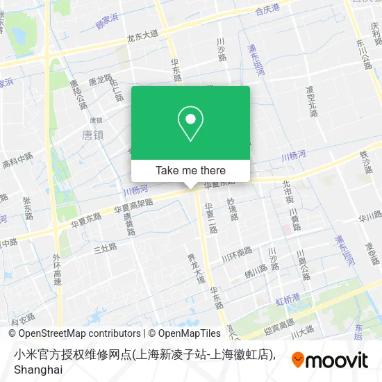小米官方授权维修网点(上海新凌子站-上海徽虹店) map