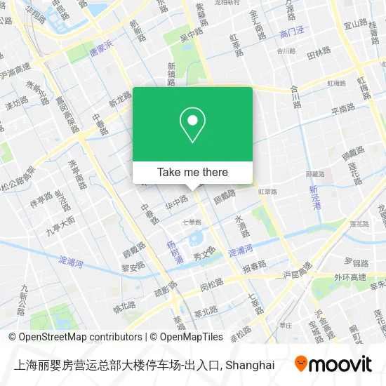 上海丽婴房营运总部大楼停车场-出入口 map