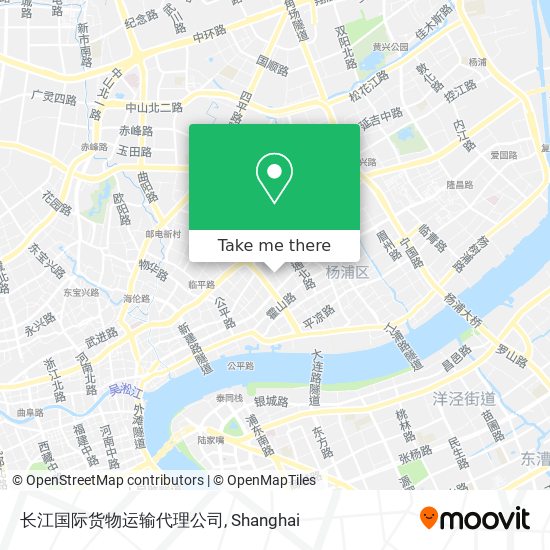 长江国际货物运输代理公司 map