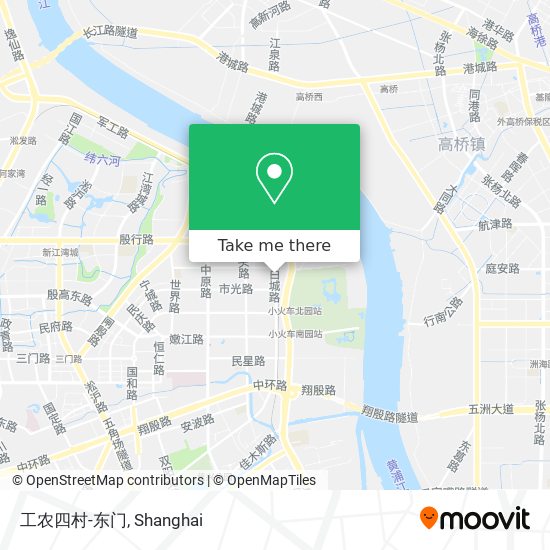 工农四村-东门 map