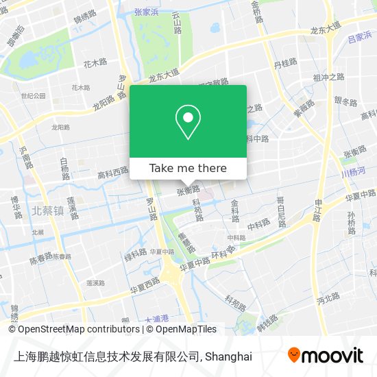 上海鹏越惊虹信息技术发展有限公司 map