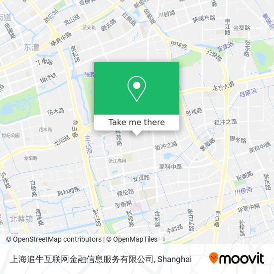 上海追牛互联网金融信息服务有限公司 map