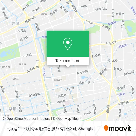 上海追牛互联网金融信息服务有限公司 map