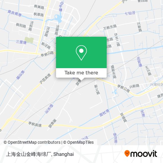 上海金山金峰海绵厂 map