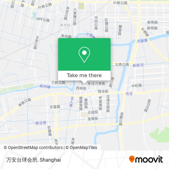 万安台球会所 map