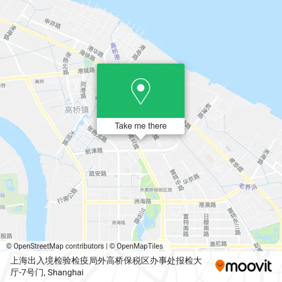 上海出入境检验检疫局外高桥保税区办事处报检大厅-7号门 map
