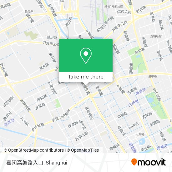 嘉闵高架路入口 map