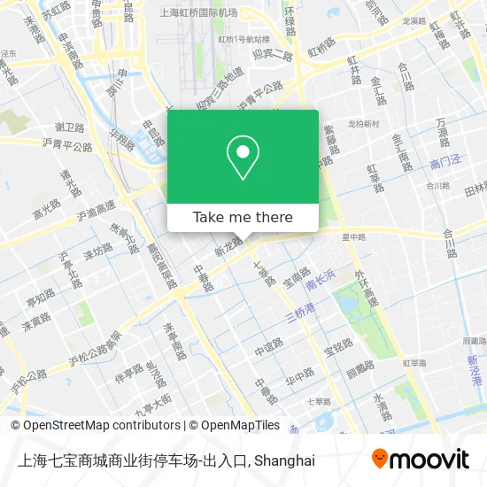 上海七宝商城商业街停车场-出入口 map