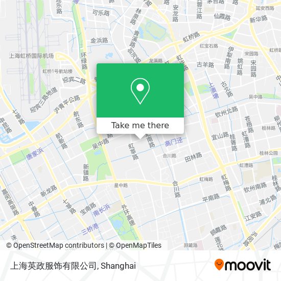 上海英政服饰有限公司 map