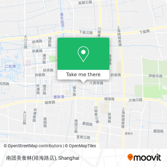 南团美食林(靖海路店) map