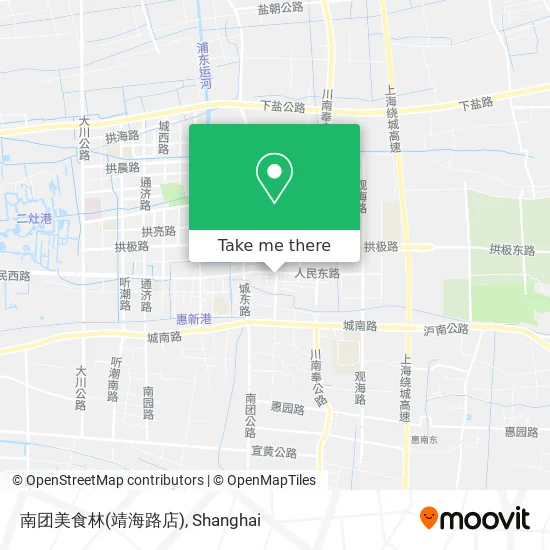 南团美食林(靖海路店) map