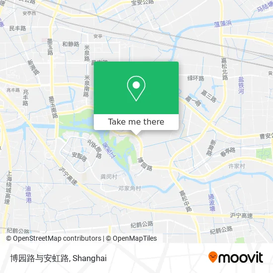 博园路与安虹路 map