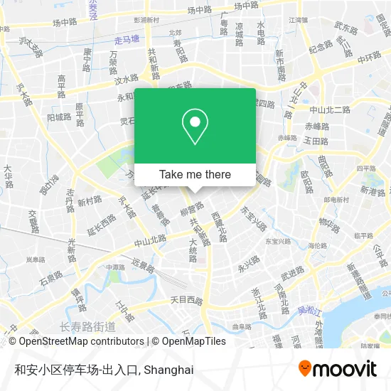和安小区停车场-出入口 map