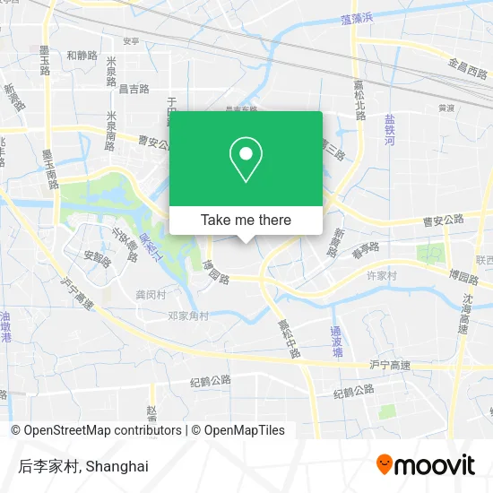 后李家村 map