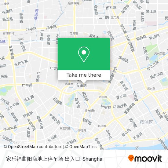 家乐福曲阳店地上停车场-出入口 map