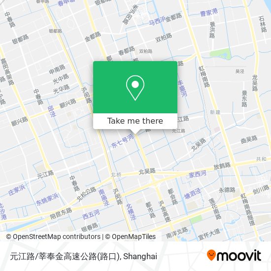 元江路/莘奉金高速公路(路口) map