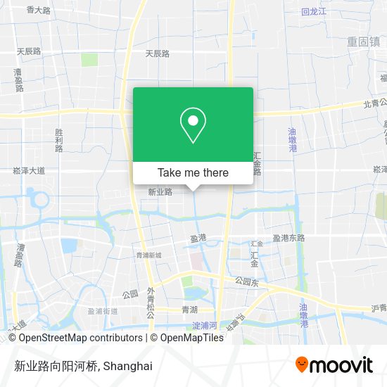 新业路向阳河桥 map