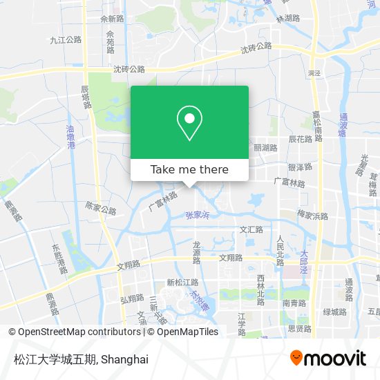 松江大学城五期 map