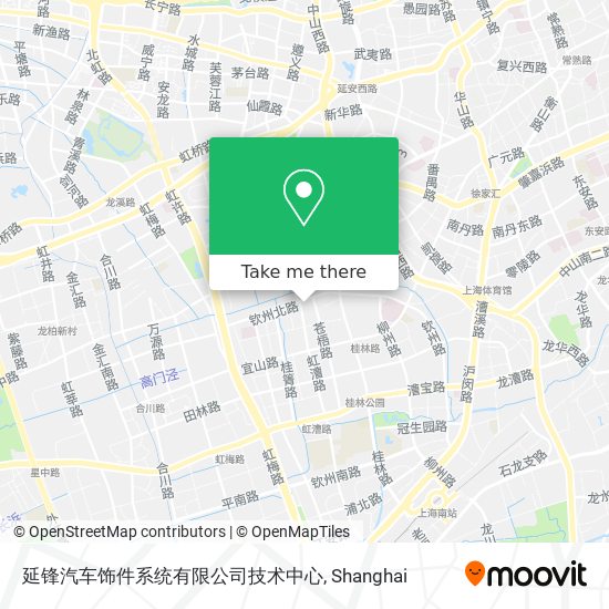 延锋汽车饰件系统有限公司技术中心 map