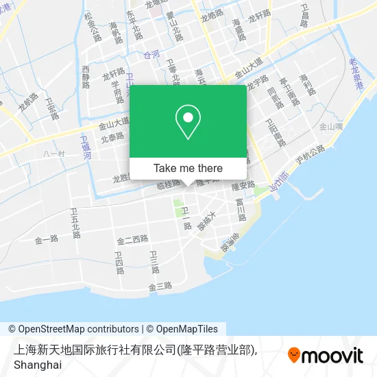 上海新天地国际旅行社有限公司(隆平路营业部) map