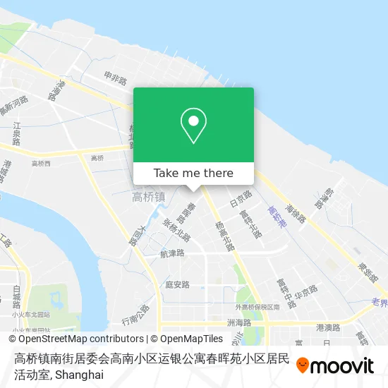 高桥镇南街居委会高南小区运银公寓春晖苑小区居民活动室 map