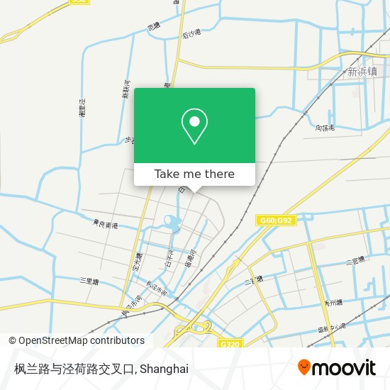 枫兰路与泾荷路交叉口 map