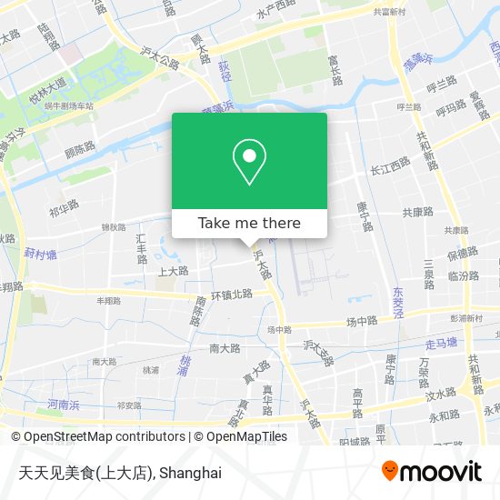 天天见美食(上大店) map