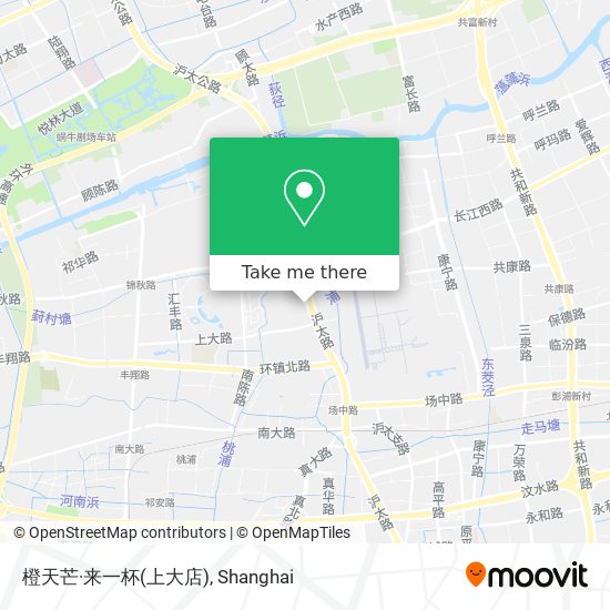 橙天芒·来一杯(上大店) map