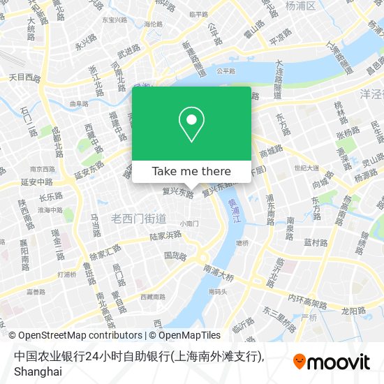 中国农业银行24小时自助银行(上海南外滩支行) map