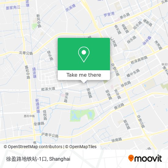 徐盈路地铁站-1口 map
