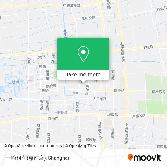 一嗨租车(惠南店) map