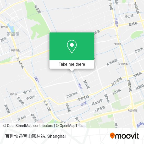 百世快递宝山顾村站 map
