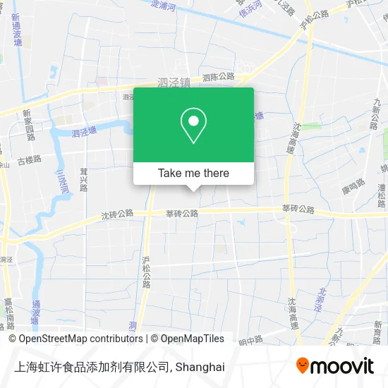 上海虹许食品添加剂有限公司 map