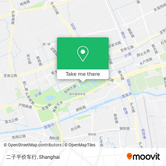 二子平价车行 map