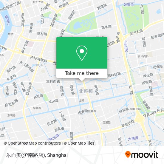 乐而美(沪南路店) map