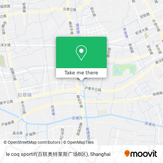 le coq sportif(百联奥特莱斯广场B区) map