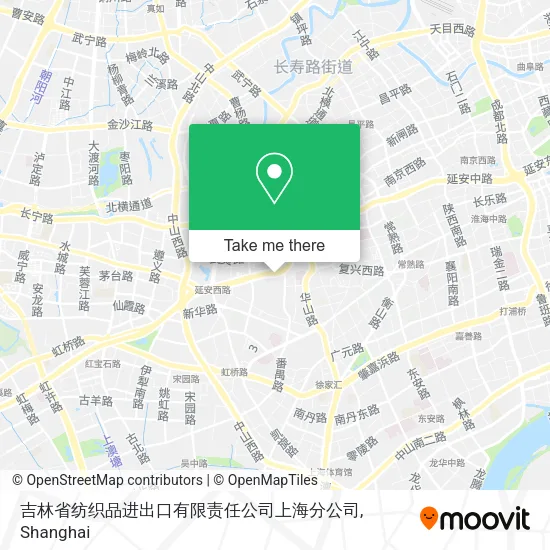 吉林省纺织品进出口有限责任公司上海分公司 map