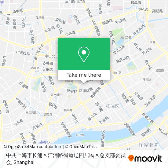 中共上海市长浦区江浦路街道辽四居民区总支部委员会 map