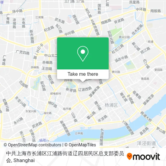 中共上海市长浦区江浦路街道辽四居民区总支部委员会 map