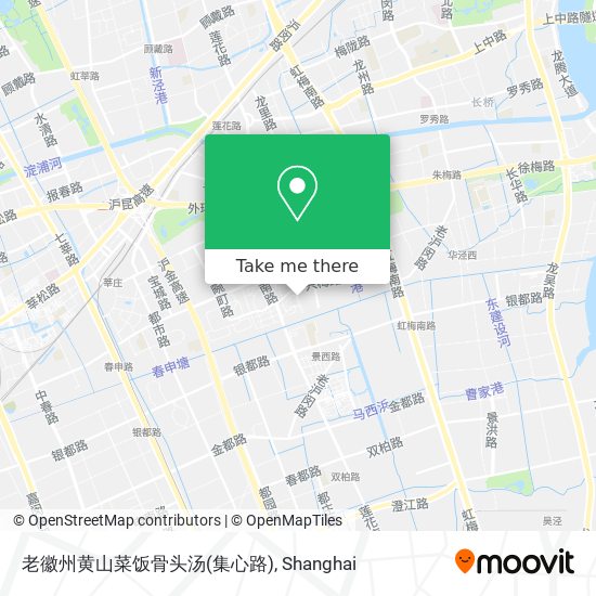 老徽州黄山菜饭骨头汤(集心路) map