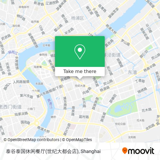 泰谷泰国休闲餐厅(世纪大都会店) map