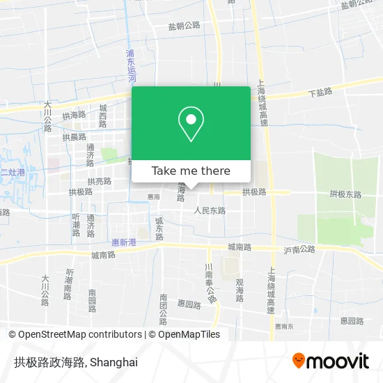 拱极路政海路 map