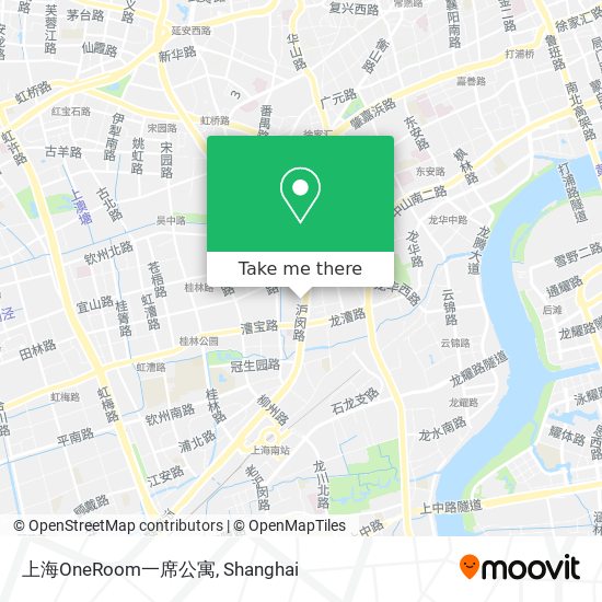 上海OneRoom一席公寓 map